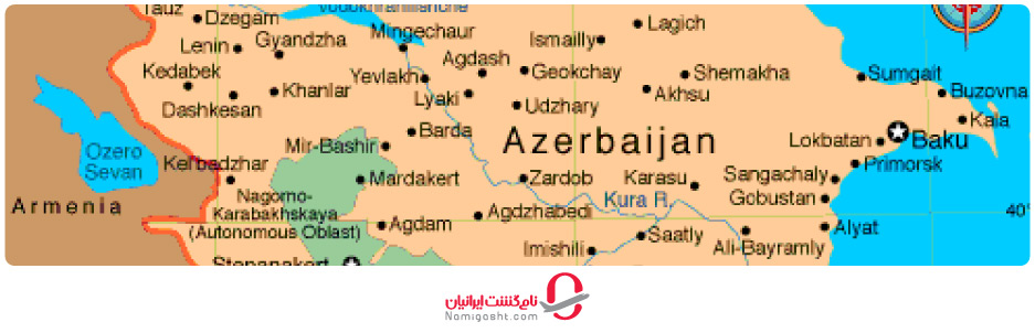 نقشه آذربایجان