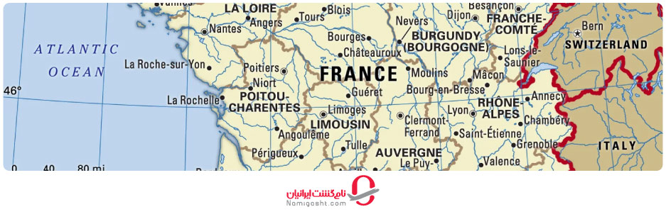 موقعیت جغرافیایی فرانسه