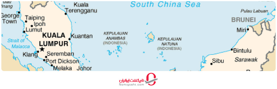 موقعیت جغرافیایی مالزی