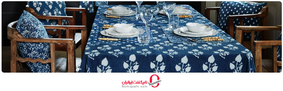رومیزی سنتی آبی گرجستان
