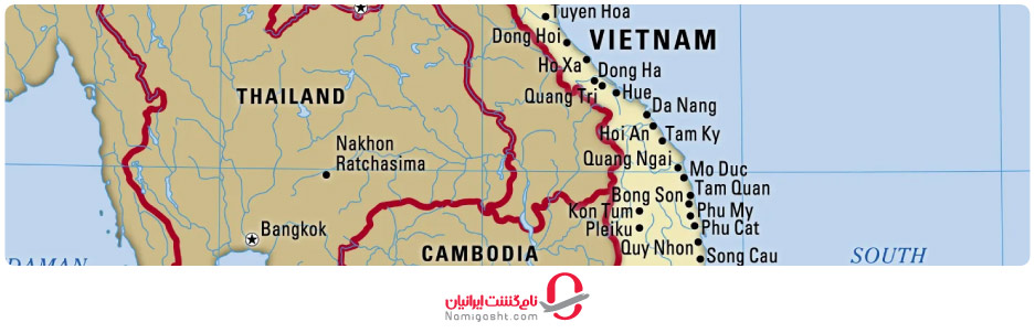 نقشه ویتنام
