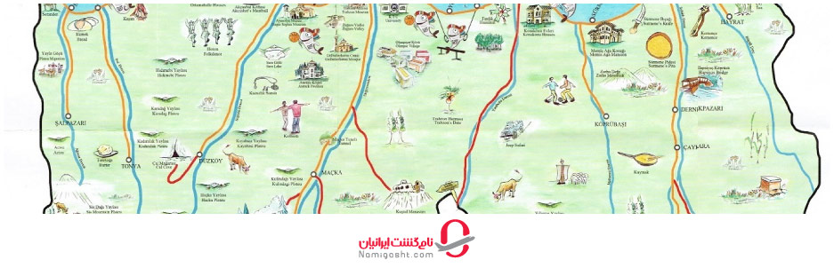 نقشه شهر ترابزون