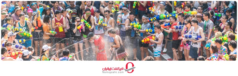 زمان برگزاری جشن آب در تایلند
